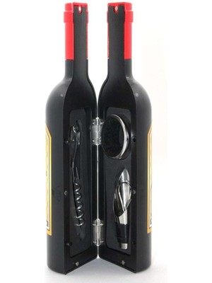 Feyza Design Şişe Tirbuşon Seti, Şık ve Kullanışlı Şarap Açma Aracı Seti