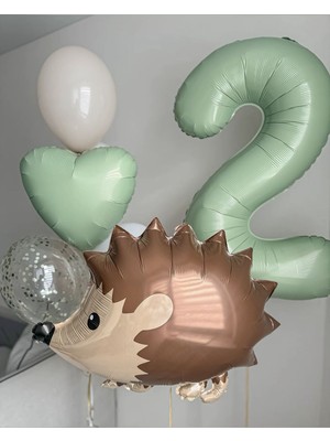 Feyza Design Yeşil Folyo Balon Seti - 6 Parça Şişirilebilir Balonlar