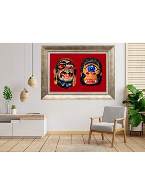 Giyense Gümüş Çerçeveli Dekoratif Tablo TY911