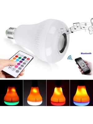 By Nevser® Kumandalı Bluetooth Hoparlör Ampul Ld-37