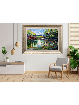 Giyense Gümüş Çerçeveli Dekoratif Tablo TY2640