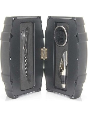 Feyza Design Işlevsel Fıçı Tasarımlı Tirbuşon Seti, Şık ve Kullanışlı Hediye Seçeneği