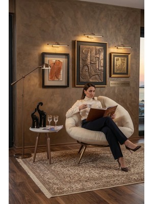 AVYNA Montera™ Premium Berjer Tekli Koltuk | Konforlu Tv Koltuğu, Okuma ve Dinlenme Koltuğu - Krem