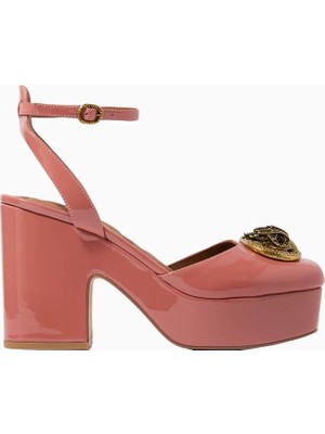 Kurt Geiger Chelsea Closed Rugan Lüks Tasarım Platform Topuklu Kadın Ayakkabı