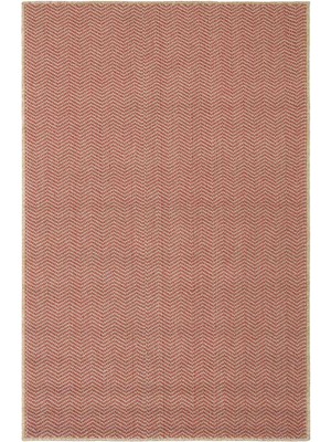 Cool Halı Mizoni Kiremit Rengi Bohem Yolluk Geometrik Desenli Yumuşak Bukle Uzun Giriş Antre Hol Halısı Yolluk