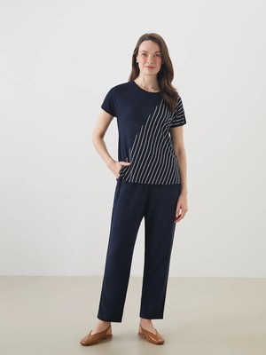 Lc Waikiki Yeni Sezon Beli Lastikli Keten Karışımlı Kadın Pantolon