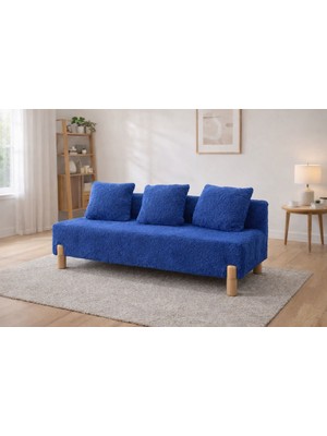 Lotus Mobilya Iki Kişilik Kanepe Velaoft Peluş Kumaş