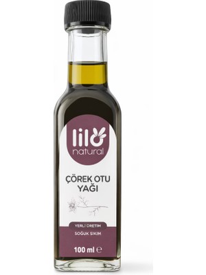 Lilo Natural %100 Yerli(ATALIK)  Çörek Otu Yağı (Soğuk Sıkım) – 100 ml