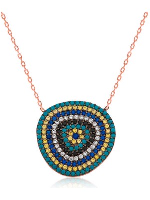 Epilons 925 Ayar Gümüş Nazar Kadın Gümüş Kolye PT2610640 (1021)