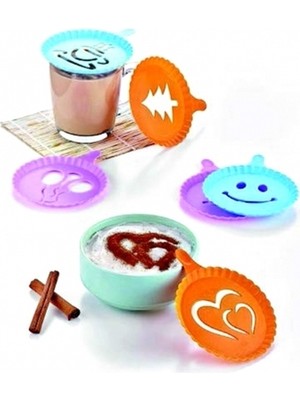 LTG Nova Renkli Kahve Süsleme Şablonları - 8li Magic Süsleme Şablonu