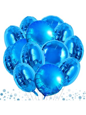 Feyza Design 5 Adet Çok Renkli Yuvarlak Folyo Balon - Şık ve Uyumlu