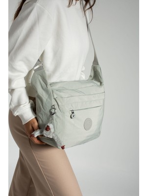 Sanmorris 3009 Kadın Suya Dayanıklı Kumaş Çok Gözlü Çapraz Askılı Okul Seyahat ve Omuz Çantası