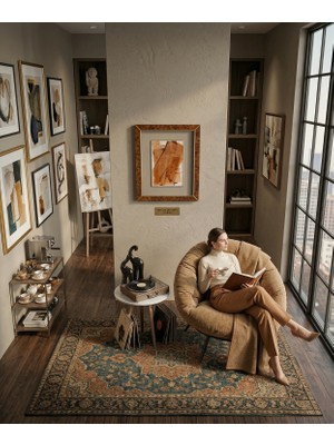 AVYNA Nobelıa™ Premium Berjer Koltuk | Tv Izleme, Kitap Okuma ve Dinlenme Koltuğu - Kahverengi