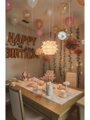 Feyza Design Kahverengi Folyo Balon 36 cm x 4 M - Doğum Günü Dekorasyonu