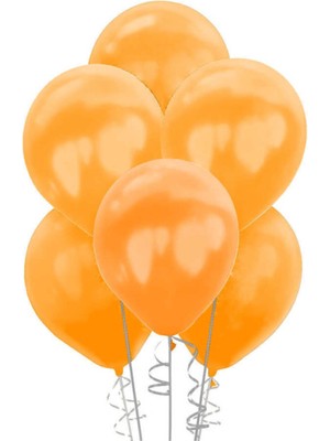 Feyza Design Turuncu Metalik Latex Balon 12'' - 100 Adet