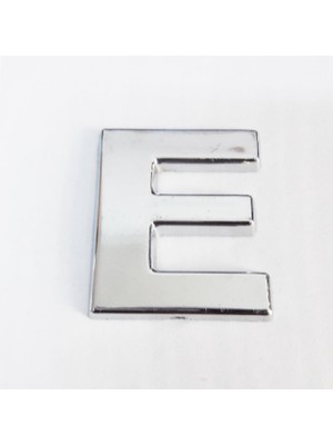 LTG Nova E Harfi 3,75 cm Krom Yapışkanlı