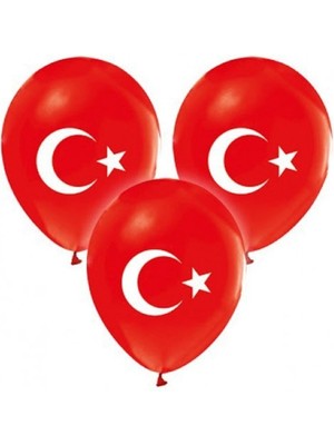 Feyza Design Kırmızı Metalik Balonlar - 50 Adet
