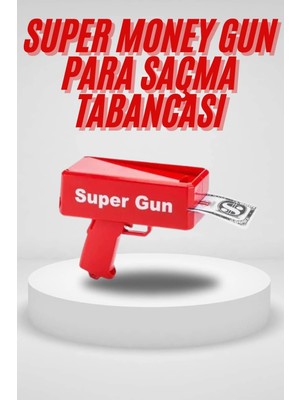 GIGA Para Saçma Tabancası Kırmızı Para Fırlatma Oyuncağı Parti Eğlencesi