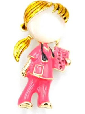 Hemşire Doktor Broş - Pembe