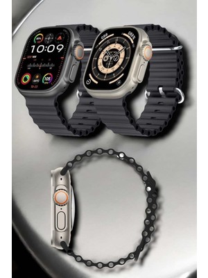 GIGA Yeni Nesil Ultra Akıllı Saat Titreşimli, Uyku & Sağlık Takibi, Çift Kordon