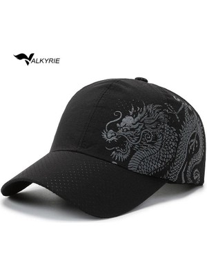 Valkyrie Dragon Nefes Alabilir Spor Şapka – Ayarlanabilir Outdoor Balıkçı Kamp Günlük Unisex Şapka