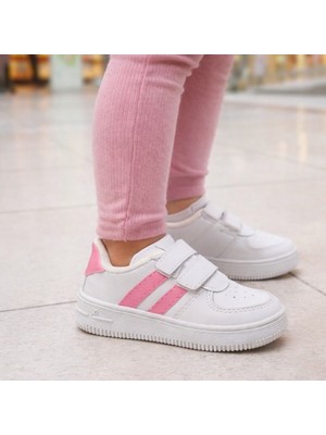 papucumun dünyası Günlük Bebek Çocuk Sneaker Cırt Cırt Bantlı Spor Ayakkabı Yürüyüş Ayakkabısı