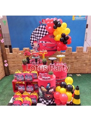 Feyza Design 30 Adet Şimşek Mcquin Temalı Renkli Balon Seti - Parti Malzemeleri