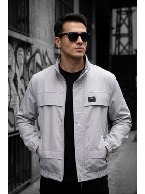 Oksit Trend Style Slim Fit Suya Dayanıklı Erkek Mevsimlik Ceket - Fermuarlı ve Cepli