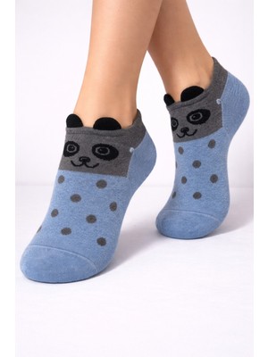 Gigi Giyim Kulak Detaylı Kadın Patik Çorap