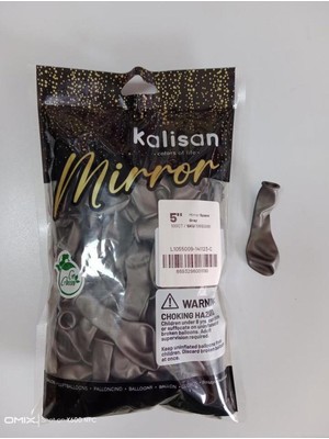 Feyza Design 5 Inç Krom Balon Spacegrey (Uzay Gri) 100 Lü
