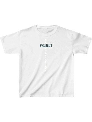 Çocuk Unisex Baskılı T-Shirt - Beyaz