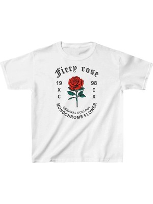 Çocuk Unisex Baskılı T-Shirt - Beyaz