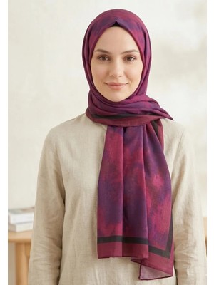 Alivascarf Bulut Desen Bambu Şal Pamuk Trend Yeni Model Şal