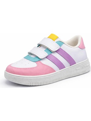 papucumun dünyası Günlük Bebek Çocuk Sneaker Cırt Cırt Bantlı Spor Ayakkabı Yürüyüş Ayakkabısı