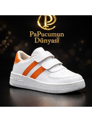 papucumun dünyası Günlük Bebek Çocuk Sneaker Cırt Cırt Bantlı Spor Ayakkabı Yürüyüş Ayakkabısı