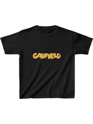 Çocuk Unisex Baskılı T-Shirt - Siyah