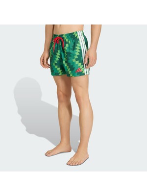 Adidas Sportswear JY9165 Football-Inspired Graphic Swim Shorts 5 Inch
