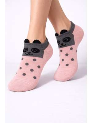 Gigi Giyim Kulak Detaylı Kadın Patik Çorap