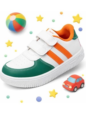 papucumun dünyası Günlük Bebek Çocuk Sneaker Cırt Cırt Bantlı Spor Ayakkabı Yürüyüş Ayakkabısı