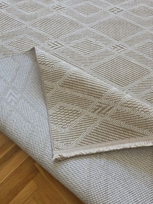 Badelya Home Lara 05 Bej Krem Sisal Iskandinav Extra Yumuşak Özel Kesim Kolay Temizlenen Salon Koridor Halısı