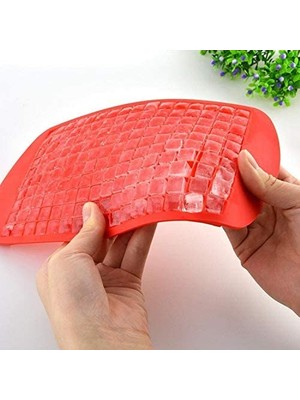 Epilons 160 Bölmeli Mini Küp Silikon Buz Kalıbı Buzluk (1021)