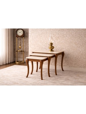 Fami Home | Pesaro 3’lü Iç Içe Modern- Avangard Zigon Sehpa