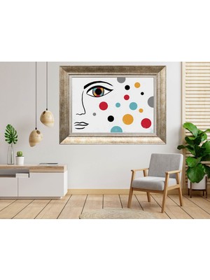 Giyense Gümüş Çerçeveli Dekoratif Tablo NUM2472