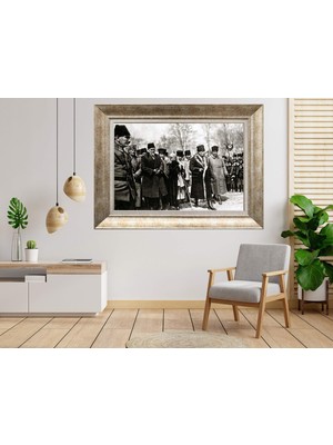 Giyense Gümüş Çerçeveli Dekoratif Tablo NUM1367