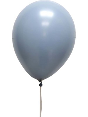 Feyza Design 12 Inç Fırtına Mavisi Renkli 25'li Retro Dekorasyon Balonları