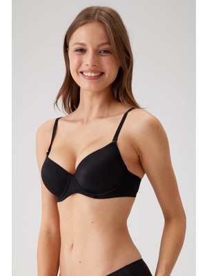 Pierre Cardin 6005 Adria Balenli Destekli / Push Up Dolgulu Micro Sütyen Askı Hediyeli