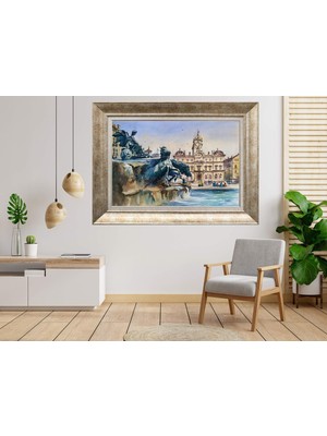 Giyense Gümüş Çerçeveli Dekoratif Tablo NUM751