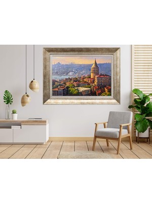 Giyense Gümüş Çerçeveli Dekoratif Tablo NUM1068