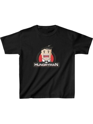 Tarz Yeri Unisex Çocuk Baskılı T-Shirt - Siyah