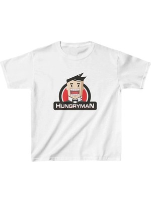 Unisex Çocuk Baskılı T-Shirt - Beyaz